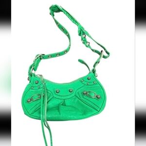 Balenciaga Vibrant Green Shoulder Bag